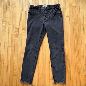 Madewell Petite 9" Mid-Rise Skinny Jeans: Button-Through Edition Size 28P